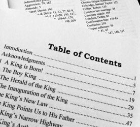 Do You Need to Include a Table of Contents or Index?