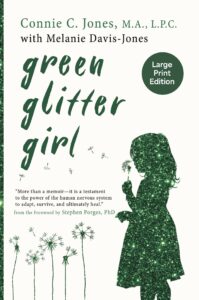 Green Glitter Girl Large Print Front Cover